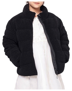 Пуховик из шерпы, черный Rokka&rolla