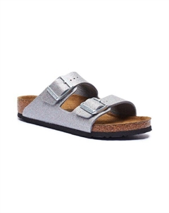 Кожаные тапочки Аризона, серебряный Birkenstock