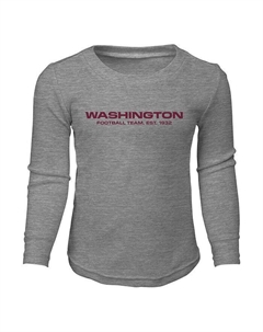 Комплект для сна с футболкой и брюками с длинными рукавами и брюками футбольной команды Хезер Грей Вашингтон для мальчиков и девочек дошкольного возраста, серый Outerstuff