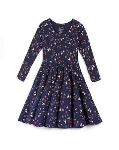 Детское платье из органического хлопка с принтом 3/4 и рукавами 3/4, детское платье Fair Trade, мультиколор Mightly