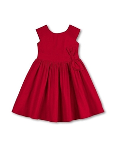 Вечернее платье с короткими рукавами и бантом для девочек, для малышей, красный Hope & henry