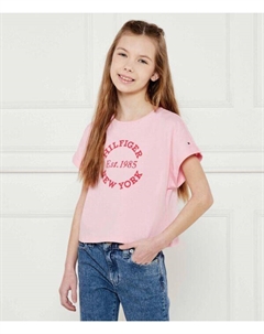 Футболки Loose fit, розовый Tommy hilfiger