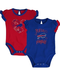 Комплект боди из двух частей Royal, Red Buffalo Bills Too Much Love для новорожденных, красный Outerstuff
