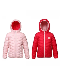 Двусторонняя легкая куртка-пуховик для маленьких и больших девочек Rokka&rolla