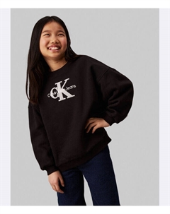 Свитер Тедди Oversize fit, черный Calvin klein jeans