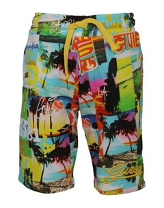 Шорты Regular fit, зеленый Guess