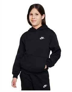 Спортивная одежда Флисовый пуловер с капюшоном Big Kids Club, черный Nike