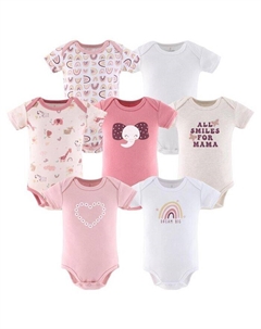 Боди для маленьких девочек, 7 шт., цвет Rainbow Safari, мультиколор The peanutshell