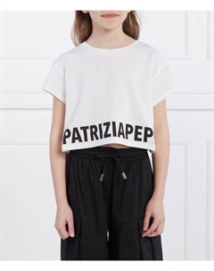 Футболка трикотажная Cropped fit, белый Patrizia pepe
