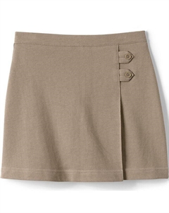 Школьная форма для девочек, вяжем юбку выше колена, коричневый/бежевый Lands' end