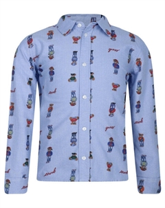 Рубашка Regular fit, синий Guess