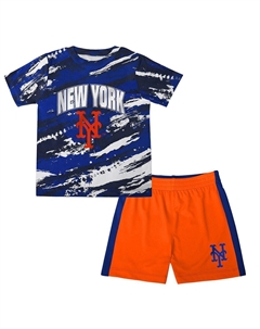 Комплект из футболки и шорт реглан цвета «Милуоки Брюэрс» цвета золотистого и серого цвета Хизер для мальчиков и девочек для малышей Outerstuff