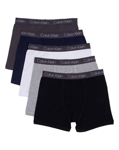 Трусы-боксеры с логотипом Big Boys, набор из 5 шт., мультиколор Calvin klein