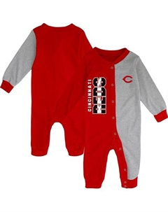 Комбинезон для новорожденных Red and Heather Grey Cincinnati Reds Half-Time, красный Outerstuff