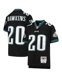 Черная футболка Big Boys Брайана Докинза Philadelphia Eagles 2004 Legacy пенсионера, черный Mitchell and ness