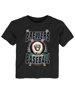 Черная футболка Milwaukee Brewers Special Event для новорожденных, черный Outerstuff