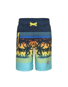 Быстросохнущие эластичные шорты для мальчиков, плавки-шорты с сетчатой подкладкой UPF50+ для мальчиков, синий Rokka&rolla