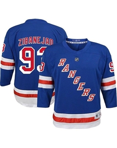Синяя футболка домашняя копия игрока Big Boys Мика Зибанежад Нью-Йорк Рейнджерс, синий Outerstuff