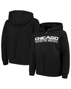 Черная толстовка с молнией во всю длину и надписью Big Boys Chicago White Sox Team, черный Outerstuff