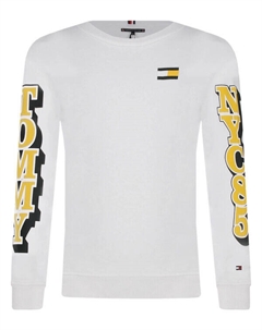 Свитер Regular fit, белый Tommy hilfiger