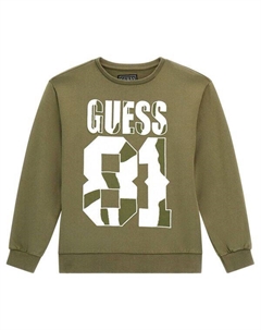 Свитер Regular fit, зеленый Guess