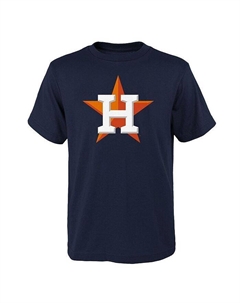 Темно-синяя футболка с логотипом основной команды Big Boys and Girls Houston Astros, синий Outerstuff