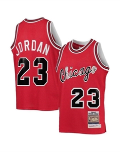 Аутентичная майка Big Boys Майкла Джордана Red Chicago Bulls 1984-85 гг., красный Mitchell and ness
