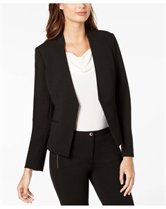 Асимметричный пиджак с открытым передом, стандартный и миниатюрный размеры, черный Calvin klein