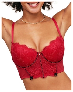 Женский полупрозрачный бюстгальтер Yara, красный Adore me