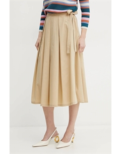 Юбка из хлопка, бежевый Weekend max mara