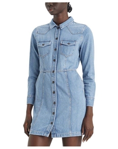 Женское хлопковое джинсовое платье Flynn Western, синий Levi's®