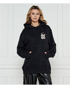 Свитер Дехандра Relaxed fit, черный Hugo