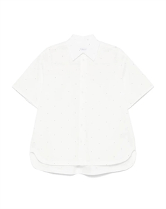 Рубашка, украшенная стразами, белый Manuel ritz