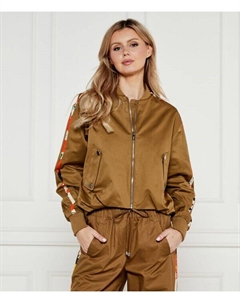 Куртка-Бомбер с узором пейсли Loose fit, коричневый Desigual