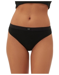 Body Женское комфортное нижнее белье-стринги с логотипом GPW01083, черный Gap