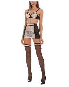 Женский комплект из 3 кружевных подвязок Bianca Lusty, черный Memoi