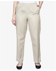 Классические брюки без застежки из твила, тан/бежевый Alfred dunner