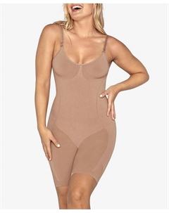 Женское бесшовное боди с полным покрытием, тан/бежевый Leonisa