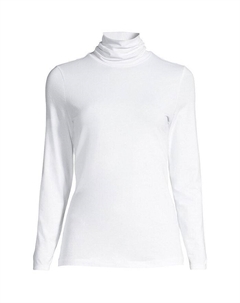 Женская легкая водолазка с длинными рукавами для миниатюрных размеров, цвет White Lands' end