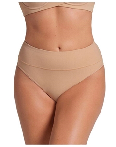 Женские бесшовные трусики-стринги средней посадки с высокой талией, тан/бежевый Leonisa