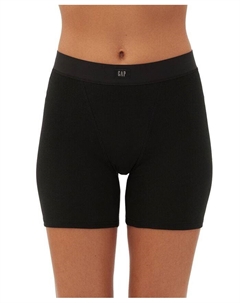 Женские комфортные шорты с высокой талией Body с логотипом GPW01070, черный Gap