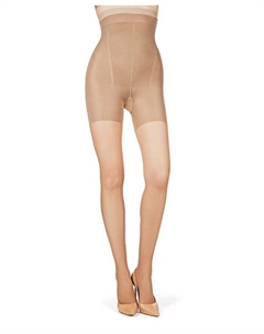 Женские прозрачные колготки Super Shaper с высокой талией, тан/бежевый Memoi