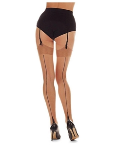 Женские чулки в стиле пин-ап с кубинским каблуком и задним швом, мультиколор Memoi