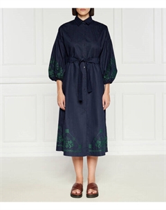 Платье с поясом оссола, синий Weekend max mara