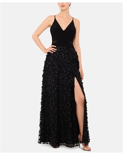 Платье с цветочной юбкой, черный Xscape