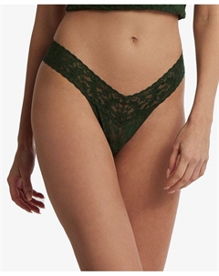 Женские стринги Signature Lace 4911 с низкой посадкой, зеленый Hanky panky