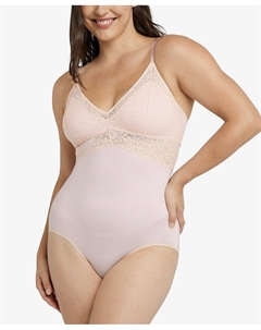 Женское кружевное боди Tame Your Tummy DMS097, розовый Maidenform