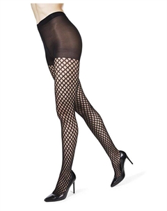 Женские ажурные модные прозрачные колготки с сеткой, черный Memoi