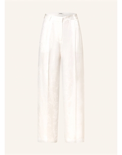 Брюки Марлен из атласа, белый Sandro