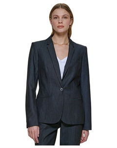 Блейзер на одной пуговице, обычные и миниатюрные размеры, синий Calvin klein